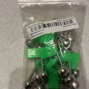 Fishing Bell, 10/50pcs Double Ring Fishing Bell, Plastic Clip Buckle Fishing Bell, Fishing Accessories for Outdoor Fishing, Fishing Equipment