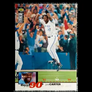 Upper Deck Joe Carter Best 90s Trading Card Toronto Blue Jays Collectors Choice Baseball Card