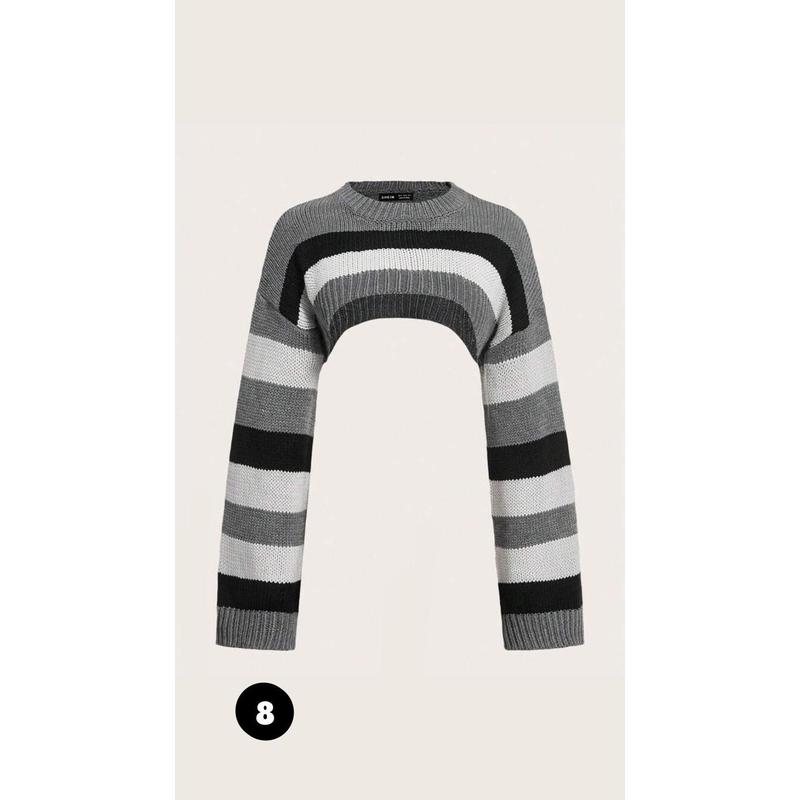 Long sleeve cropped sweater