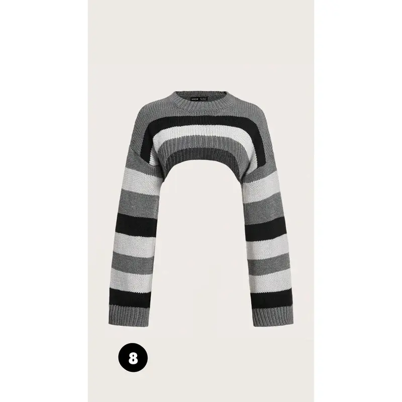 Long sleeve cropped sweater