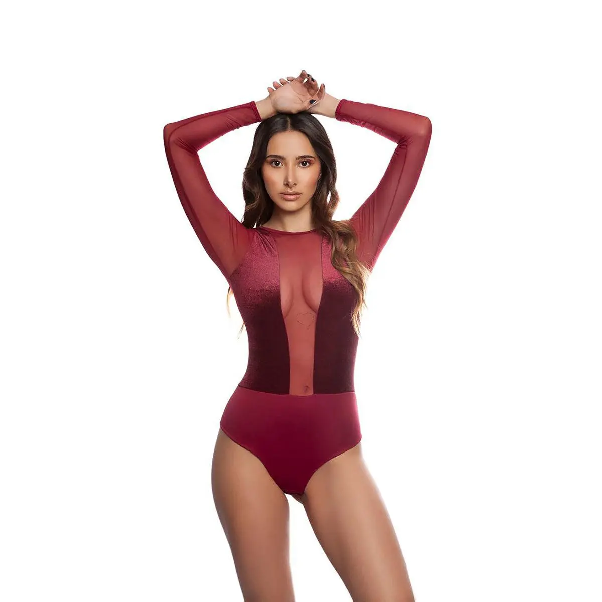 Velvet Criss-Cross Bodysuit