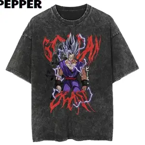 "Gohan Beast" Vintage Washed Shirt Menswear Top R6B