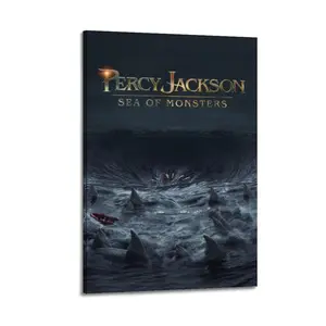 Percy Jackson Sea of Monsters Poster for Bedroom Aesthetic Canvas Wall Art Living Room Posters Painting Picture Print Modern Family Decor Artist Bathroom Poster