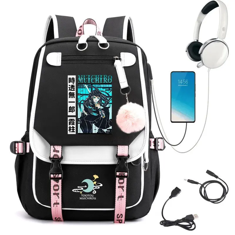 Shitou Buichiro Gui Niu Anime-Print Unisex Backpack - High-Capacity, Trendy Functional Bag for Students, School Backpacks