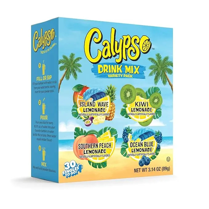 Calypso Zero Sugar 30ct Singles To Go Lemonade Variety Pack Calypso Zero Sugar 30ct Singles To Go Lemonade Variety Pack