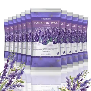 12 Pack Paraffin Wax Refills for Hands Feet, Hot Melt Paraffin Wax Blocks for Paraffin Bath, Lavender Scent with Dry Flowers Relieve Muscle Fatigue Nourish Dry Skin