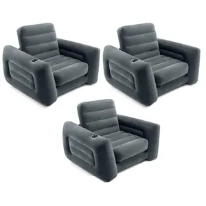 Intex Inflatable Pull Out Sofa Chair Sleeper w/ Twin Sized Air Mattress (3 Pack) Intex Inflatable Pull Out Sofa Chair Sleeper w/ Twin Sized Air Mattress (3 Pack)