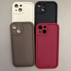 Dopamine Candy Color Phone Case for iPhone 17 16 15 14 13 12 11 X/XS/XR/XS Max Pro/Pro Max/Plus/Mini, Skin-Friendly Matte Soft TPU, Anti-Slip Anti-Fingerprint Anti-Drop Shockproof Full Protection, Cute Aesthetic Slim Lightweight Women Girls Case