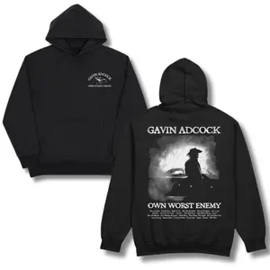 Gavin Adcock “Own Worst Enemy” Hoodie – Country Music Tour 2026 Hoodie for Gavin Adcock Fans, Men Women Hoodies.