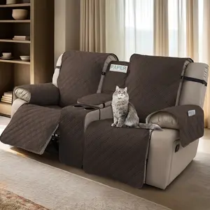 Loveseat Recliner Cover with Console, Modern Upholstered Chair Slipcovers, Non-Slip Couch Cover, Split Furniture Protector for Pets #TikTokShopBlackFriday