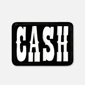 Classic Trucker Patch Collection - CASH Patch 4" x 2.75" Heavy Twill Embroidered Iron On Adhesive Backed Patch with Epic History