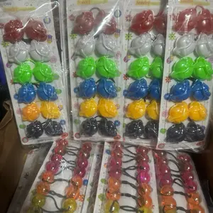 Boul gogo pou Timoun 3pcs of 10 Assorted Colors Hair Ties for Kids and Adults