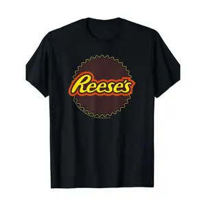 Reese Peanut Butter Cup Contour Highlight Logo T-shirt 220g 100% cotton T-shirt200G pure cotton