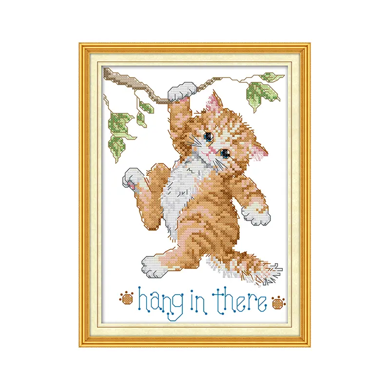 Hanging on the Tree Cross Stitch Kit 78X108 Counted Embroidery DIY Craft Traditional Rustic Wall Art for Living Room Holiday Gift