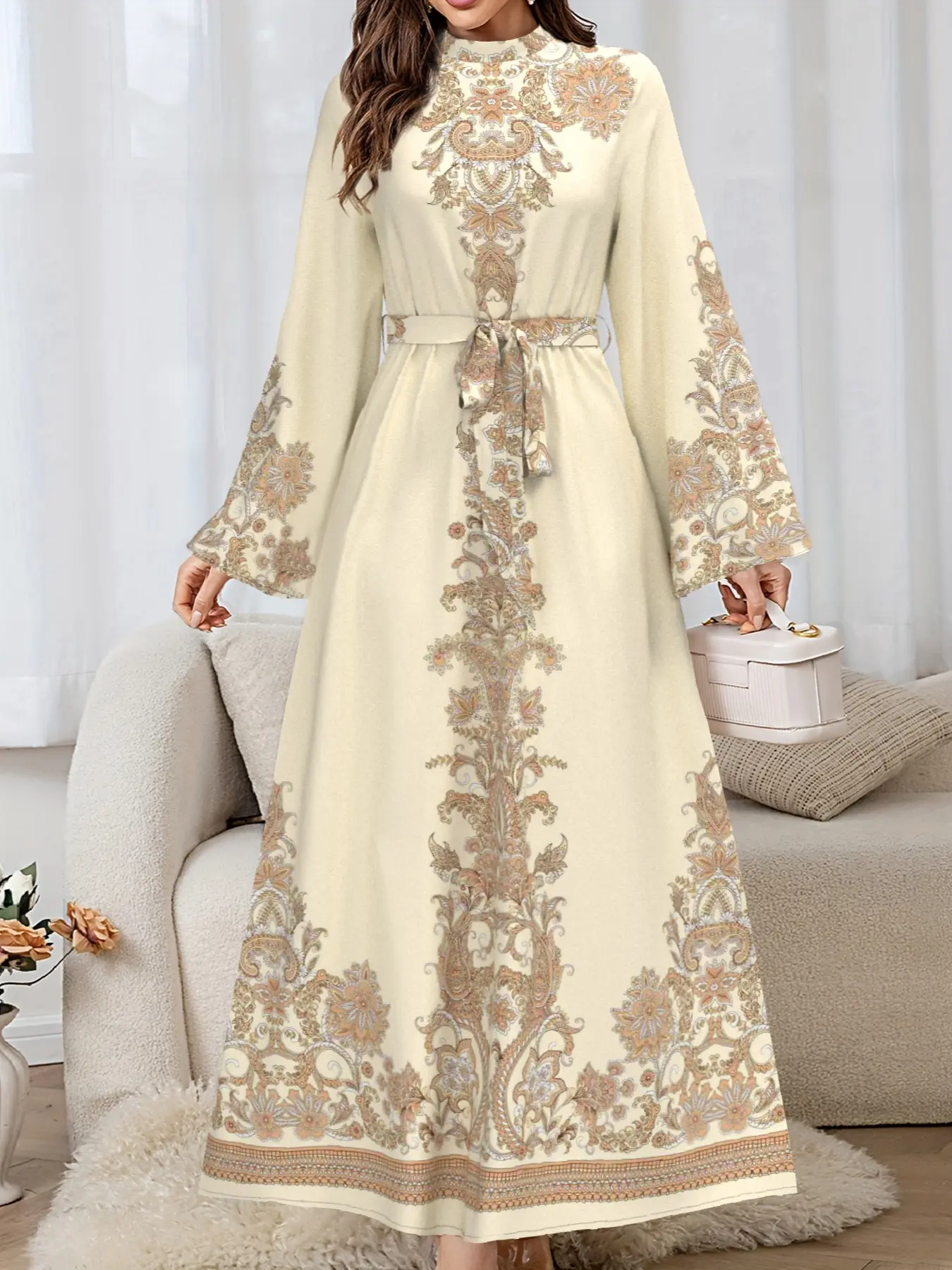 green emerald velvet dress Luxury Blue Arabic Evening Dress with Cape Sleeves SS451, Blue / 6 main image 0