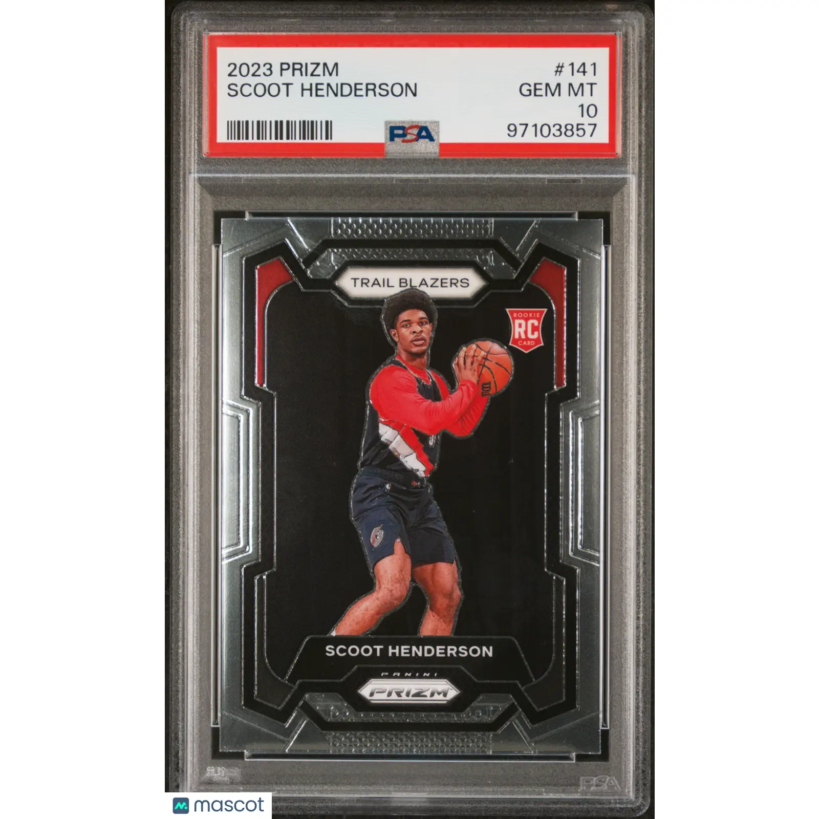 2023 Panini Prizm Scoot Henderson #141 PSA 10 Rookie (RC)