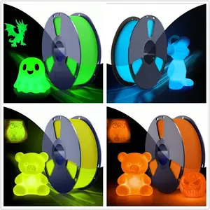 Petg Glow-In-The-Dark Filament 1.75mm, 1kg/2.2lb Spool, High Brightness & Long Glowing Time, Precision +/-0.02mm, Ideal for 3D Printing