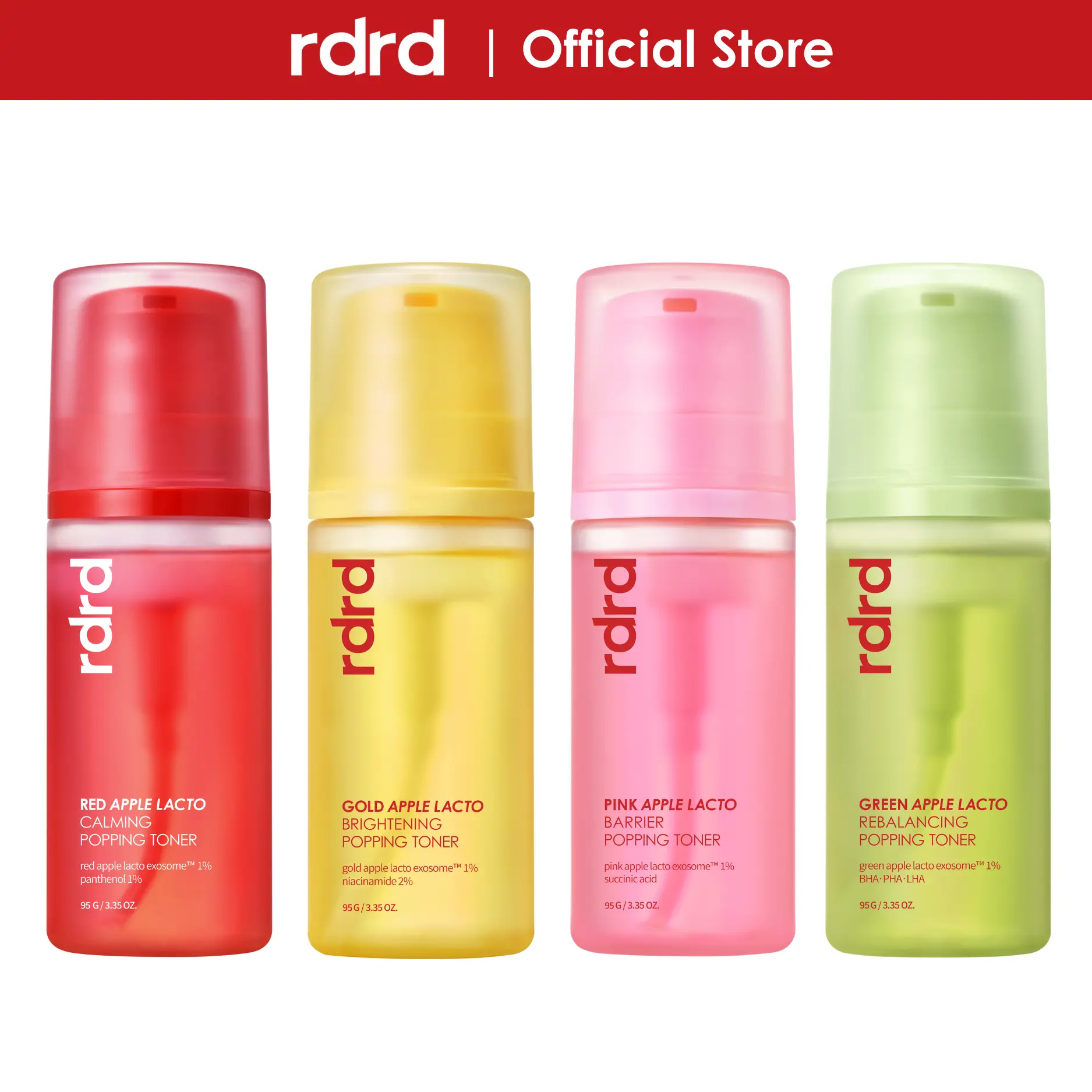 RDRD Apple Bubble Toner Mask – Redness, Brightening, Barrier, Balancing