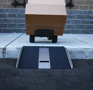 TRAVERSE Portable Curb Ramp for Material Handling, 27" x 26.5", 15 lbs, Easy to Use with Built-in Carrying Handle, Ideal for Curbs, Landings, and Steps