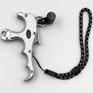 thumb release for compound bow-Silver back ，four-finger bow release ，archery release aid.