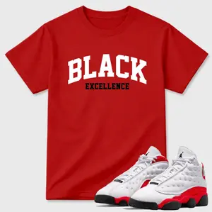 University Red 13 Inspired Shirt, University Red 13 Shirt, Red White Sneaker Match Tee, Retro 13 Outfit, Streetwear Graphic T-Shirt, Unisex Cotton Tee