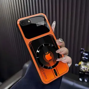 Luxury Sports Car Aesthetic MagSafe Case Anti-Scratch Magnetic Glass Cover for iPhone SE (2nd generation) — 975