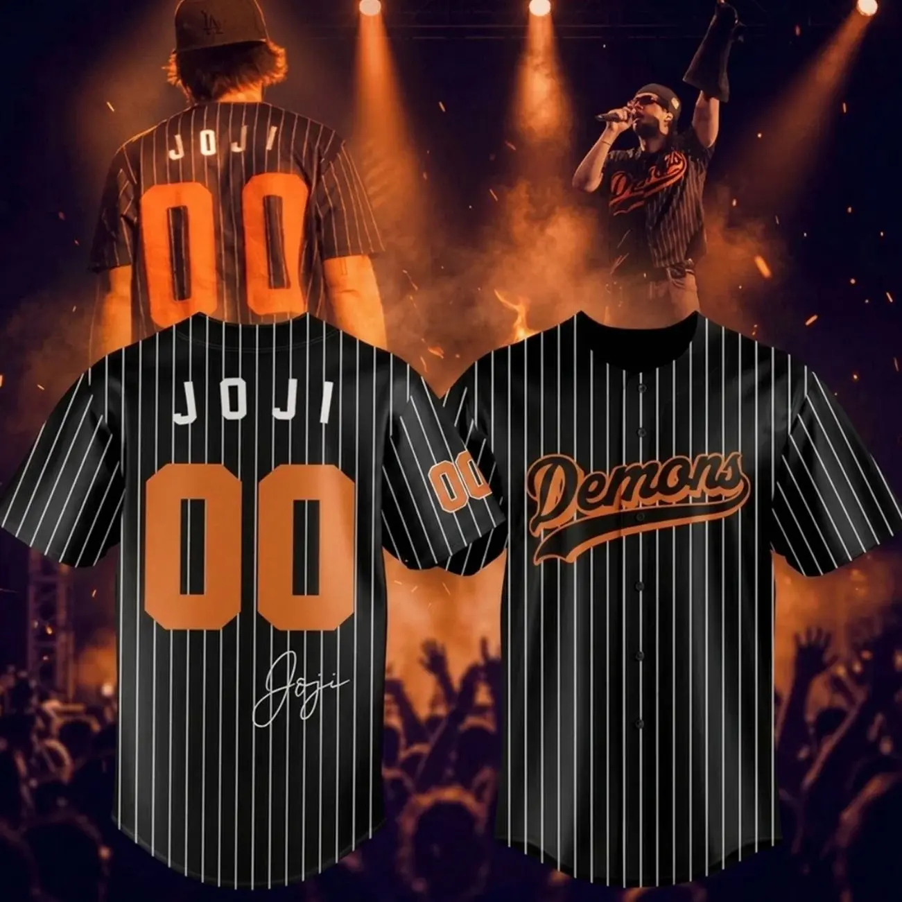 Joji Soolaris Tour 2026 Baseball Jersey Shirt Concert Merch Fan Apparel All Size D03
