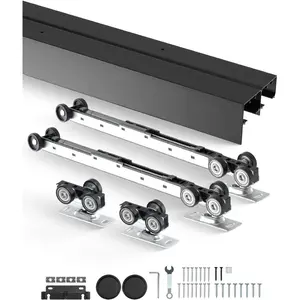 VEVOR Sliding Pocket Door Hardware Track Kit, 68.74 Pocket Door Track Kit with Soft Close Mechanism for Smooth and Quiet Sliding, Easy to Install, for 1 to 1 3/4 Thickness 36 Width Single DoorVEVOR Super Brand Day