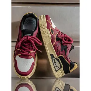 Men's Letter Patchwork Graphic Skate Shoes, Casual Sporty Breathable Comfortable Skate Shoes, Fashionable Skateboarding Shoes for Daily Wear