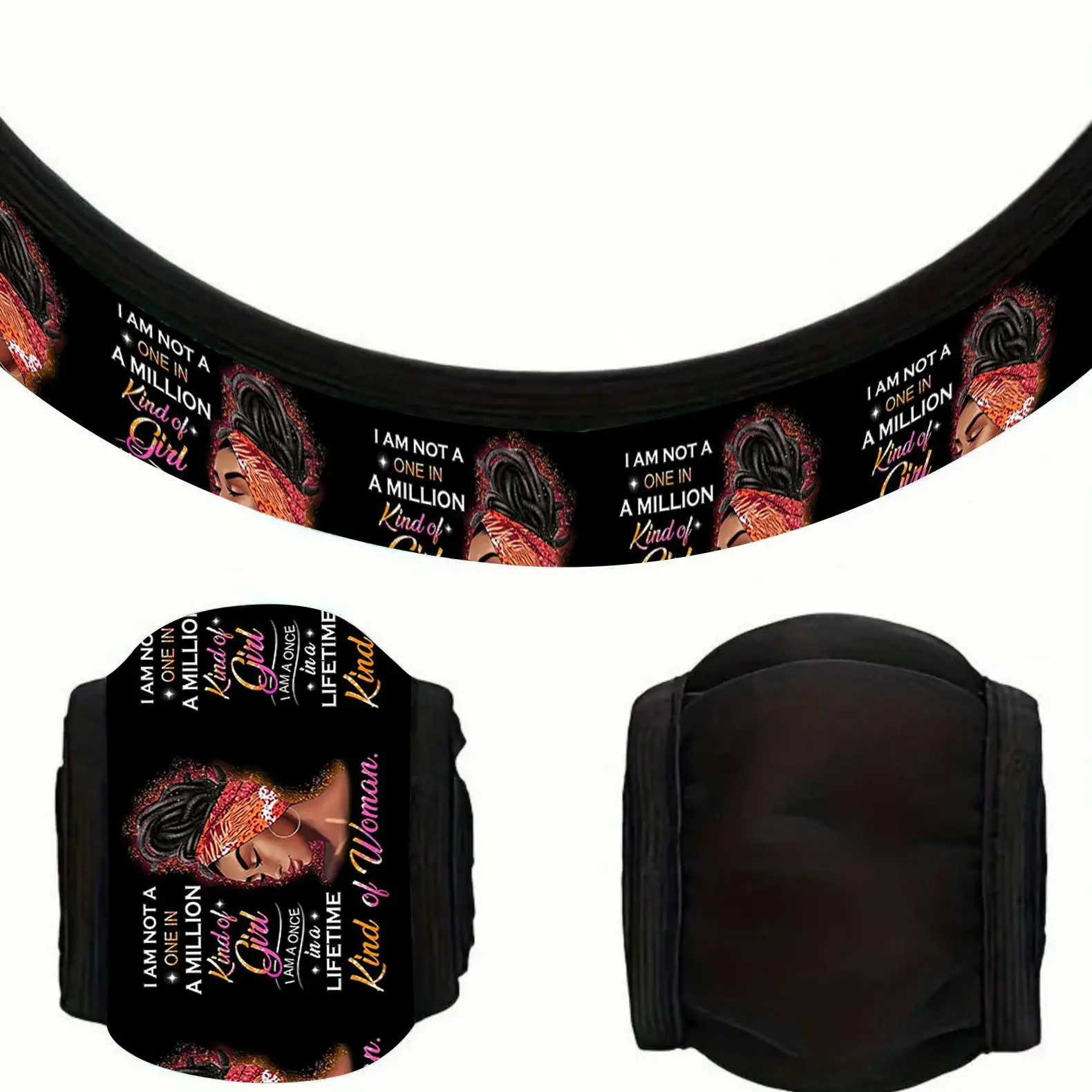 Universal Car Steering Wheel Cover Interior Set, Car Steering Wheel Cover Armrest Pad Shoulder Protector Water Coaster, Car Interior Accessories for W