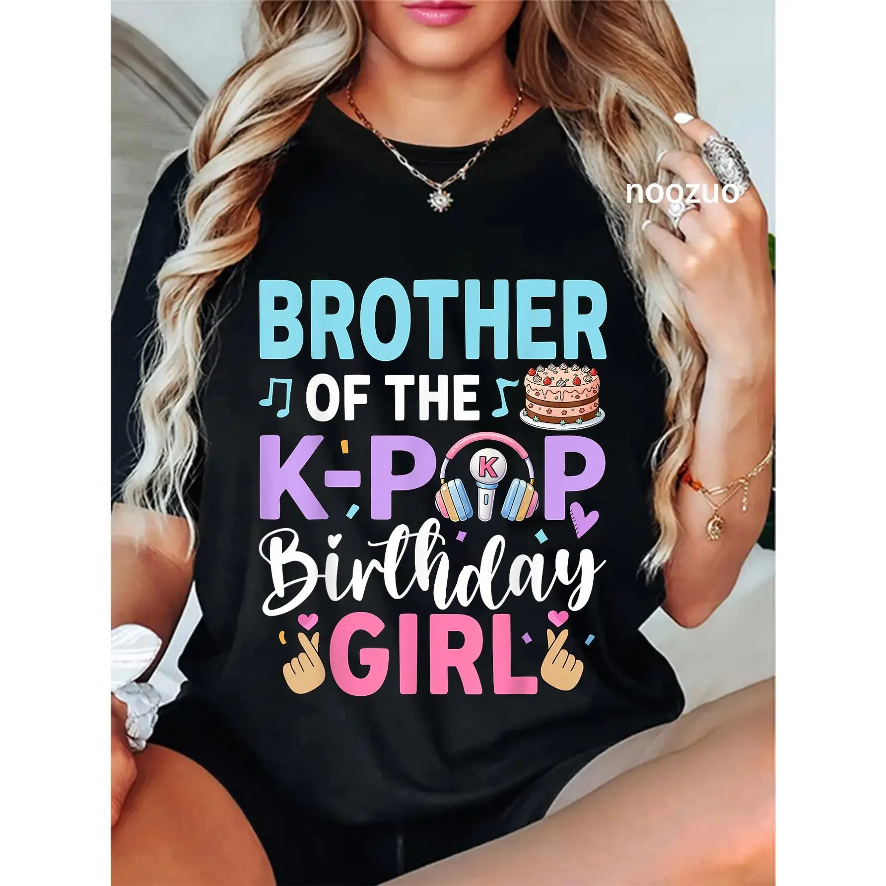100% Cotton Brother of The K-Pop Birthday Girl T-Shirt