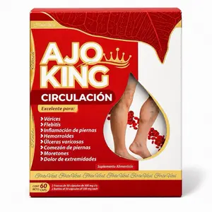 Ajo King Ultimate Health Bundle! – Circulation, Cholesterol, Blood Pressure, Prostate & Women’s Support – 5 Boxes