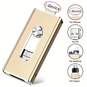 iPhone Photo Stick Flash Drive, 2TB , 4 in 1  Memory Card for Phone Storage, Backup Photos and Videos, Compatible with iPhone iPad Android PC