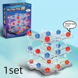 3D Connect Four Board Game for Kids Aged 3+, Enhances Hand-Eye Coordination & Logic, High-Quality Material, Perfect Gift for Holidays