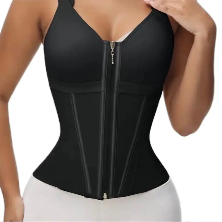 Body Contour Extreme Vest - Pink Zipper Design for Enhanced Shape and Comfort