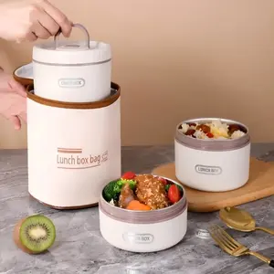 Portable Food Lunch Box Set, 3 Independent Stackable Lunch Boxes, Bento Box, Insulated Thermal Lunch Box Bag, Suitable for Adults Children Office Workers