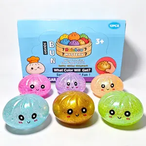 2026 New Glitter Dumpling Squishy Stress Balls with Steamer Box, Soft Sensory Anxiety Fidgets, Adult Stress Relief Tools,2026 New Glitter Dumpling Squishy Stress Balls with Steamer Box, Soft Sensory Anxiety Fidgets, Adult Stress Relief Tools