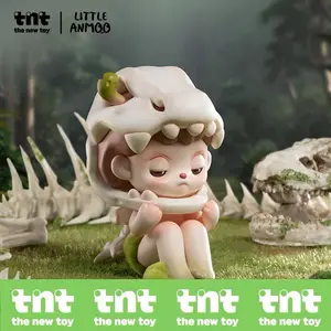 【tntspace】 ANMOO Listen Attentively series | Blind Box figures Adorable Girl in Green Outfit with Flower Toy