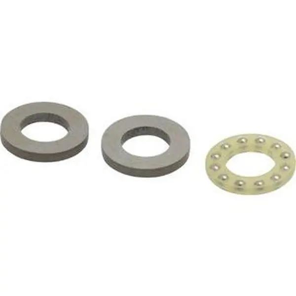 Boston Gear Single Thrust Ball Bearing - 3/8" ID x 11/16" OD x 9/32" Thick, Alloy Steel, Part #17195