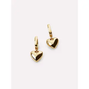 Puffed Heart Hoops - Jessica