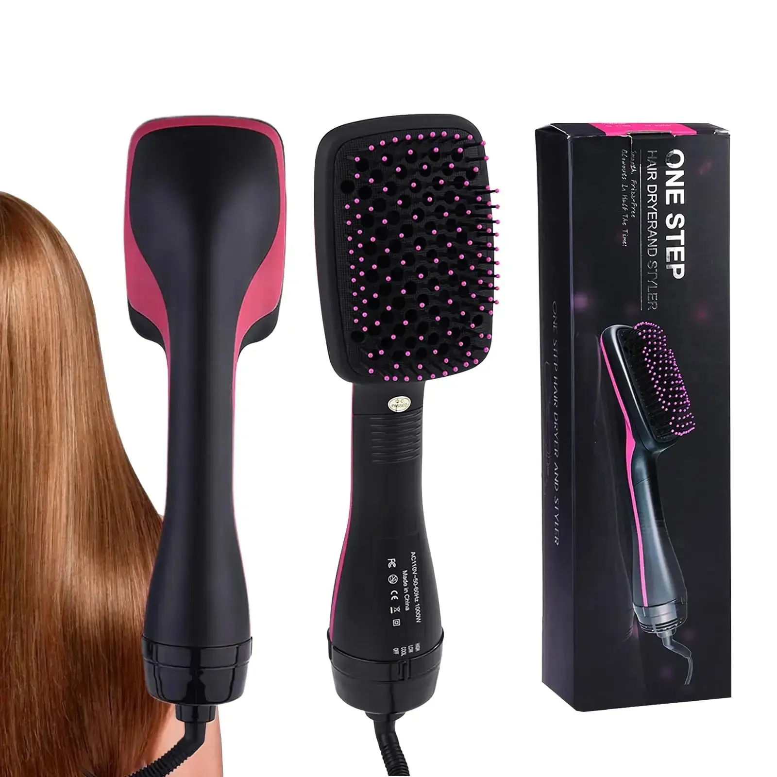3 in 1 Comfort Comb Design Multifunctional Hair Dryer, Fast Drying Hair Styling Tool, Hairdressing Comb Hot Air Brush, Trending Products, Makeup Products, Back To School, Hair Straightener Comb