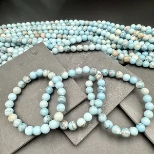 Larimar Bracelet Peace & Calm Blue Gemstone Jewelry for Women