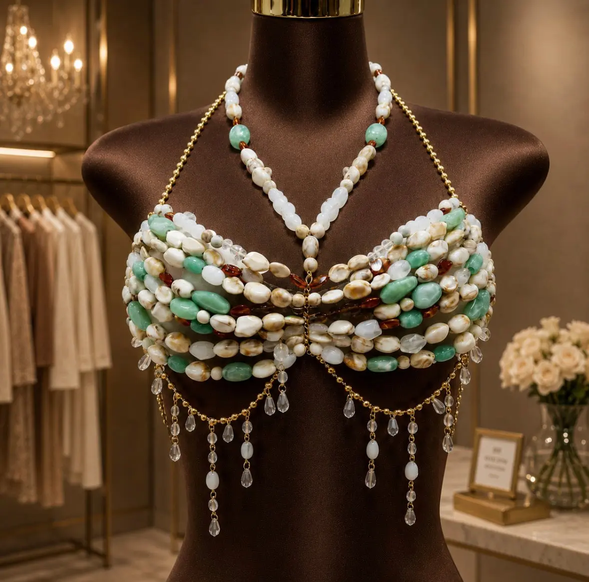 Island Goddess Beaded Bralette