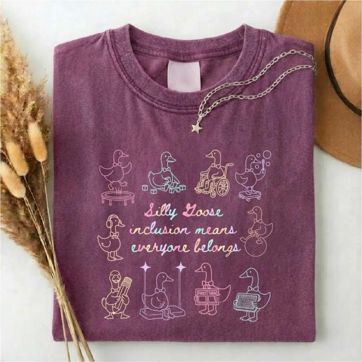 Comfort Colors Silly Goose Inclusion Means Everyone Belongs TShirt, Sped Teacher T-shirt, Autism Awareness Tee, Choose Inclusion Tee, Special Ed Gift