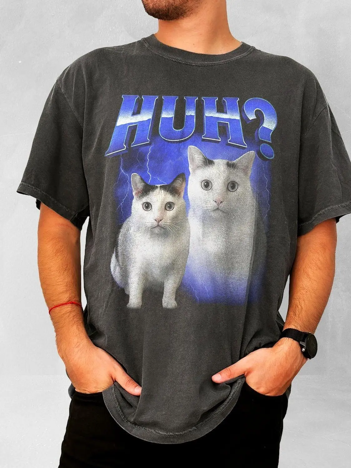 Huh Funny Dank Cat Meme Tee Shirt Gift For Woman And Man, Ugly Shirts, Unhinged T-shirt, Goofy Ahh Cats Clothes, Stupid Silly Tshirt, Gifts For Him Her Sweatshirt, Tshirt
