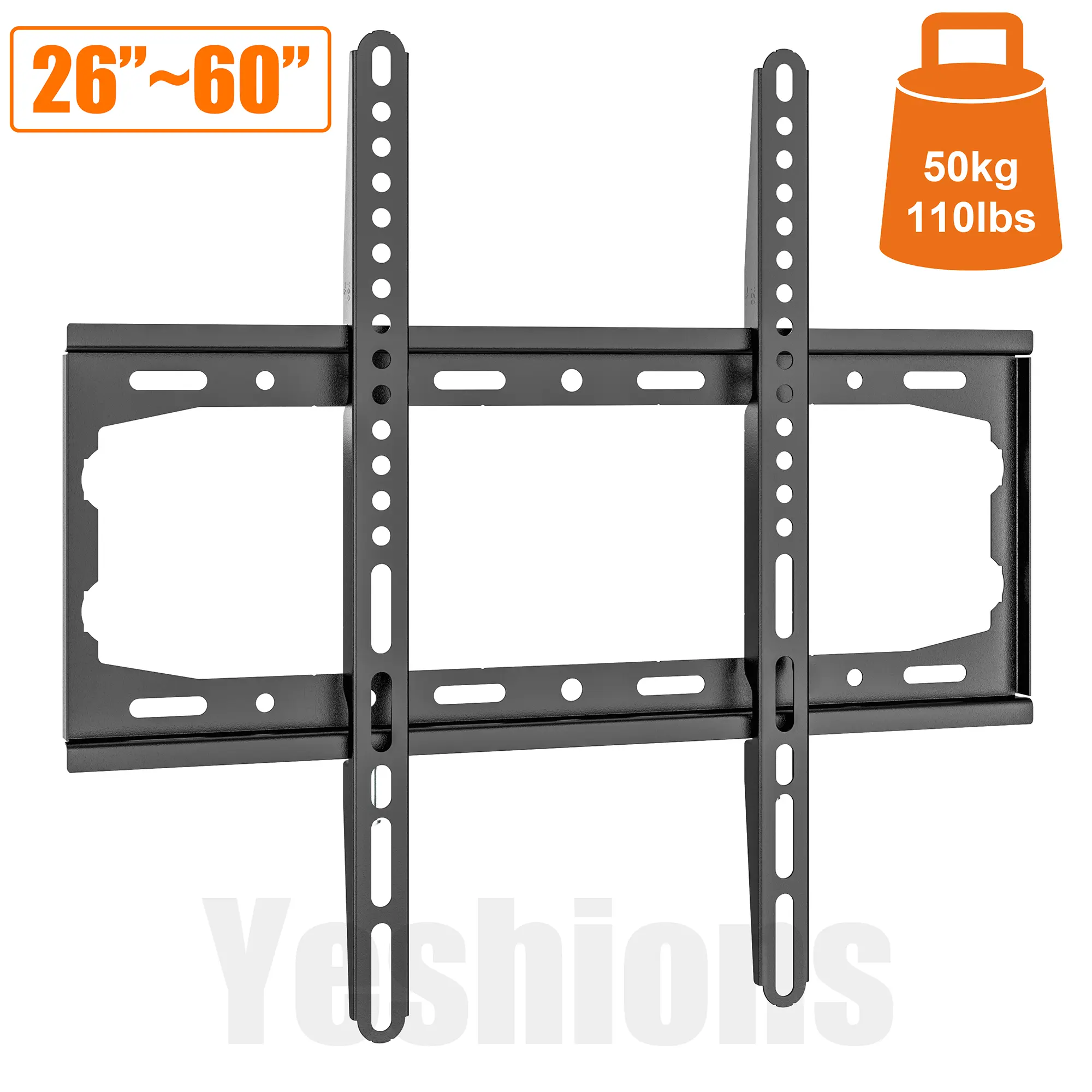 Universal Ultra-Thin Tiltable TV Wall Mount, Metal TV Mount, Fits 14-42 Inch Flat Curved Screens, 25kg/55lbs Load Capacity, Max Vesa 200x200mm, TV Mount Bracket, TV Mount Stand