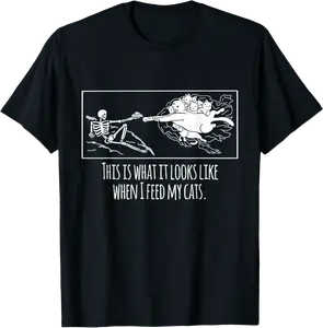 Cat Creation of Adam Michelangelo Hungry Kitty Painting Art T-Shirt - Diegoort Shop 92B09N43B2KS