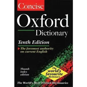 USED-The Concise Oxford English Dictionary: Thumb Indexed by Oxford University Press (Hardcover)