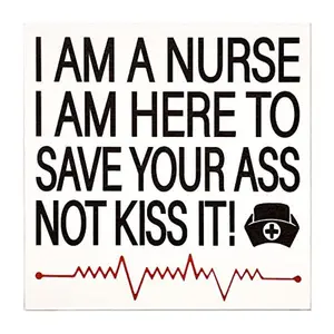 JennyGems Nurse Gifts for Women, Gifts for Nurses, Nursing Graduation Gifts, Nurse Signs, Nursing School Gifts, Nurse Decor Funny Nurse Plaque, 5.5x5.5 Inch Wood Sign, Nurse Appreciation Gifts