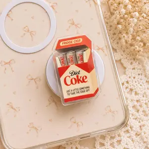 Diet Coke Aesthetic MagSafe Phone Grip: Funny Meme Fridge Coquette Magnetic Phone Holder, Cool Girl Trendy Gift, Phone or Kindle Holder